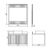Зеркало с подсветкой Comforty Марсель 00-00012269CF 80х80 подвесное