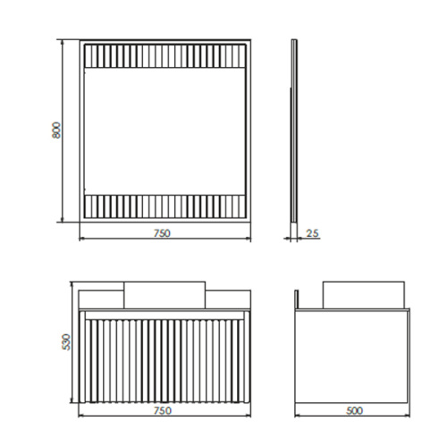 Зеркало в ванную Comforty Марсель 00-00012269CF 75х80 - фото 2