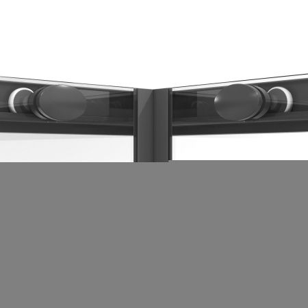 Душевой уголок Niagara Nova NG-6830-34BLACK 100х100 стекло прозрачное профиль черный без поддона