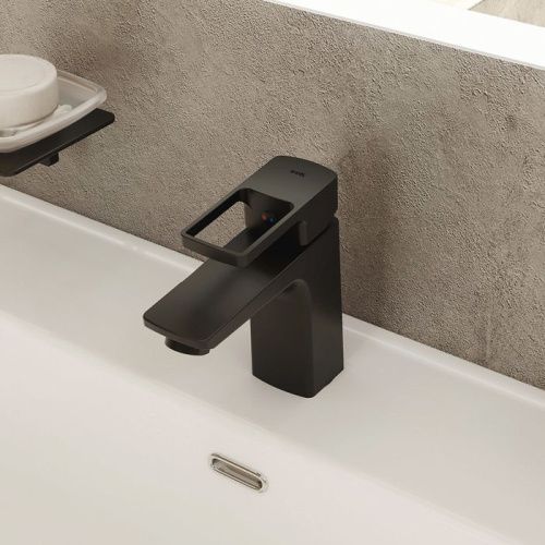 Смеситель Iddis Bild BILBL00i01 на раковину черный - фото 3