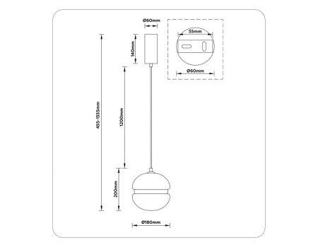 Светильник подвесной Ambrella Light Modern (Модерн) LH11001