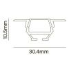 Алюминиевый профиль встраиваемый Maytoni Led Strip ALM010S-2M