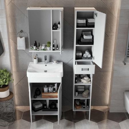 Шкаф-пенал Onika Балтика 403214 30х190 напольный цвет белый