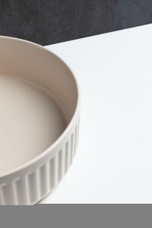 Раковина керамическая Allen Brau Fantasy 4.11032.IV 40х40 накладная цвет бежевый без отверстий под смеситель