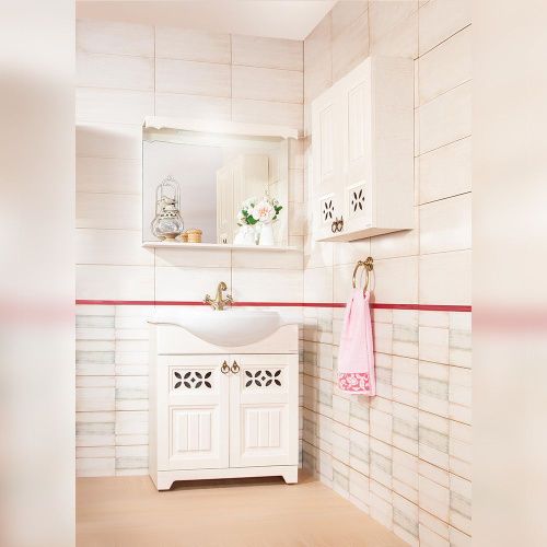 Зеркало с подсветкой Бриклаер 4627125413612 85х70 цвет бежевый - фото 5