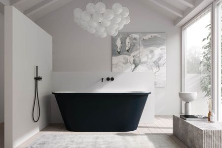 Ванна из искусственного камня Holbi GALATEA 1.01.003.11.2 170х75 пристенная овальная