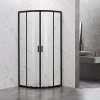Душевой уголок Veconi Rovigo RV202B-80-01-C4 80х80 стекло прозрачное профиль черный без поддона