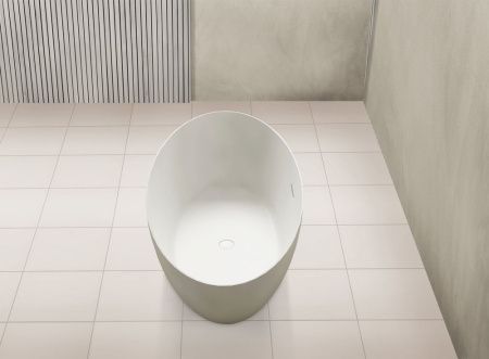 Ванна из искусственного камня Abber Stein AS9625-1.7 170х80 отдельностоящая овальная с ножками