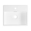 Раковина из сантехнического фарфора Wellsee Graceful Pro 150901000 40х40 накладная цвет белый 1 отверстие под смеситель