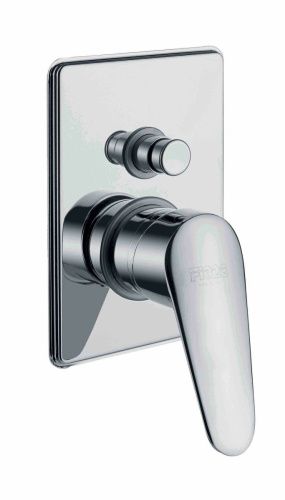 Смеситель для ванны и душа Fiore 86CR6517 встраиваемый в стену хром - фото 2