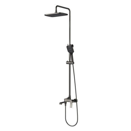 Душевая стойка Splenka S31.24.09 настенная цвет графит - фото 2