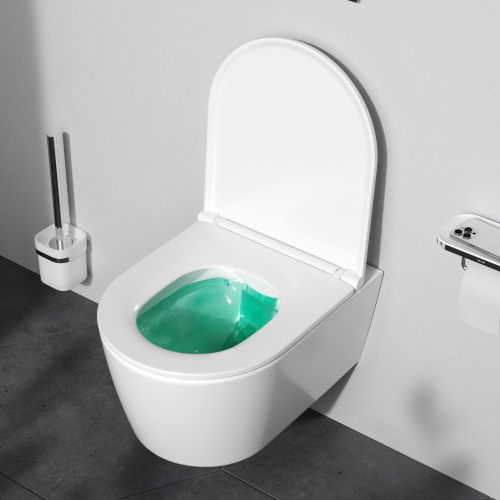 Унитаз подвесной Am.Pm Func C8F1700SC белый с сиденьем микролифт безободковый каскадный смыв - фото 3