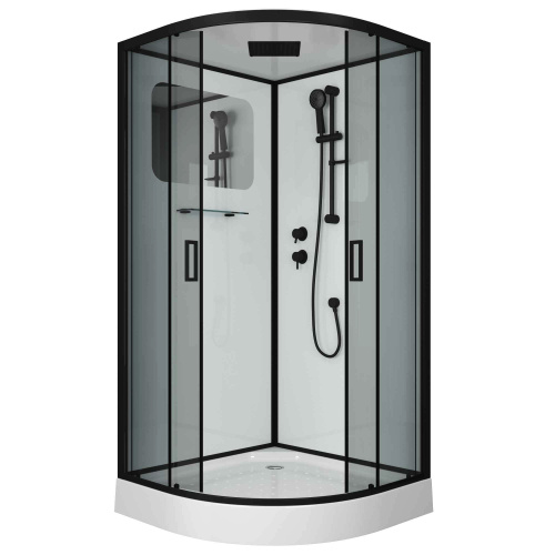 Душевая кабина Niagara Premium 69020134BLACK 100х100 четверть круга