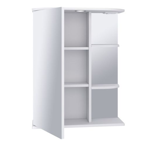 Зеркало-шкаф RUNO Магнолия 607 50х75 подвесной цвет белый - фото 2