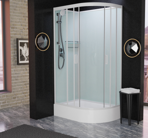 Душевая кабина Frank 128009 120х80 без крыши ориентация левая - фото 2 Душевая кабина Frank 128009 120х80 без крыши ориентация левая - фото 2