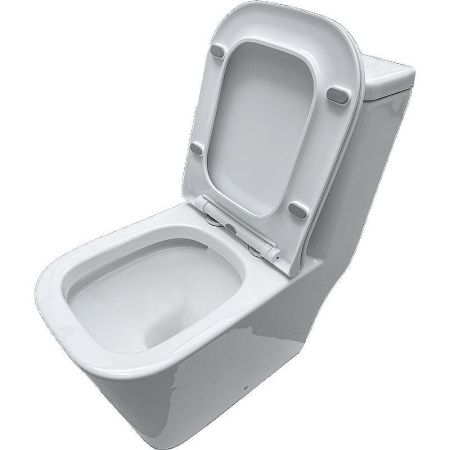 Унитаз-компакт напольный с бачком Тритон Mono Щ0000057977 белый с сиденьем микролифт безободковый каскадный смыв