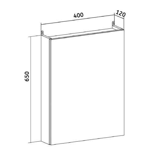 Зеркало-шкаф RUNO ЛАДА 00-00001192 40х65 подвесной цвет белый - фото 5