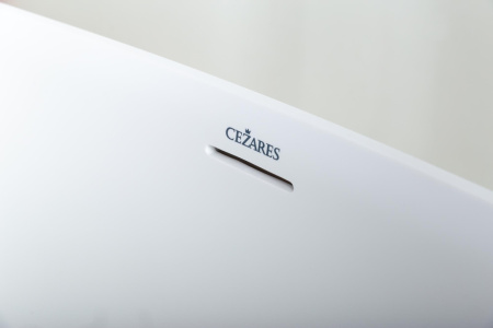 Ванна из искусственного камня Solid Surface Cezares STREAM CZR-STREAM-170-78-56-SSB 170х80 отдельностоящая овальная с ножками