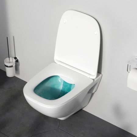 Унитаз подвесной Am.Pm X-Joy C851701SC белый с сиденьем микролифт безободковый каскадный смыв