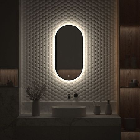 Зеркало с подсветкой Defesto AURA DF 2922S 40х80 подвесное