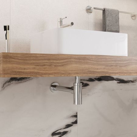 Комплект: Донный клапан Stworki SW-001CR хром + Сифон SD-001CR хром (1035027)