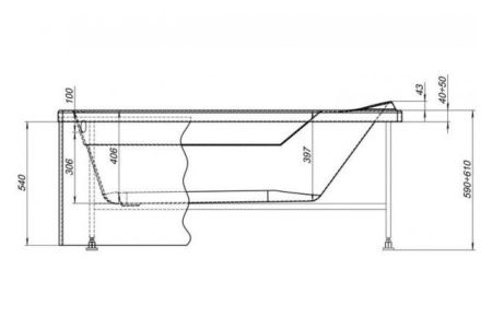 Экран фронтальный Aquanet 00243512