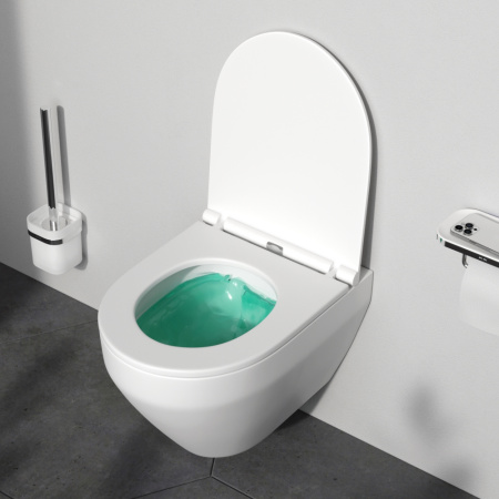 Унитаз подвесной Am.Pm Spirit V2.0 C701700SC белый с сиденьем микролифт безободковый каскадный смыв