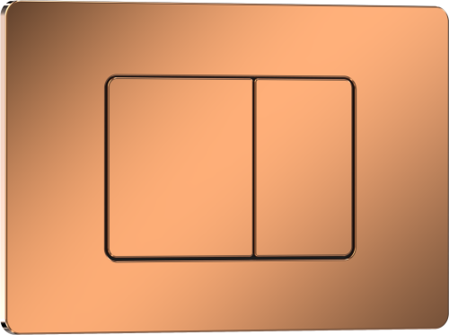 Клавиша смыва механическая Iberica Blanca INOX-C IB.B011.004.001 цвет желтый - фото 2