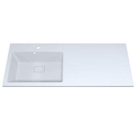 Раковина из искусственного камня Uperwood Cosmos 291020411 120х50 над стиральной машиной цвет белый