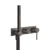 Смеситель для ванны Gessi Gessi316 54038#707 встраиваемый в стену черный (внешняя часть)