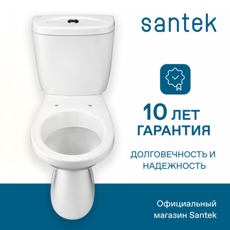 Унитаз-компакт напольный с бачком Santek Анимо 1WH110032 белый с сиденьем каскадный смыв