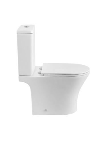 Унитаз напольный с бачком BelBagno ACQUA-TOR BB2801CP-TOR/SC/BB2801T белый с сиденьем микролифт безободковый смыв торнадо - фото 4