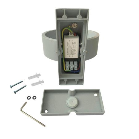 Уличный настенный светильник Uniel ULU-S34A-8W/4000K IP65 GREY