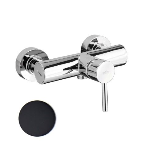 Смеситель для ванны и душа Webert Elio EL870102560 настенный черный - фото 2