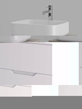 Тумба с раковиной Orange Line Li-60TuLMDF+B05-500W 60х50 подвесная цвет бежевый