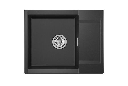 Кухонная мойка Granula 6202, ЧЁРНЫЙ 60х50 цвет черный поверхность матовая