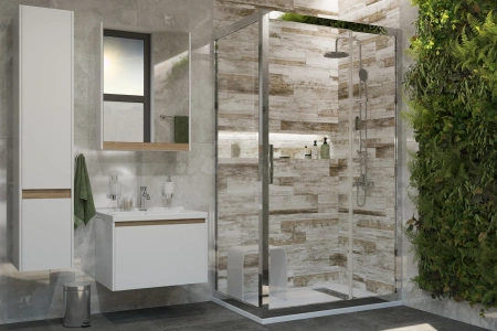 Душевая стойка Stworki Стокгольм HFSG97000 настенная цвет хром