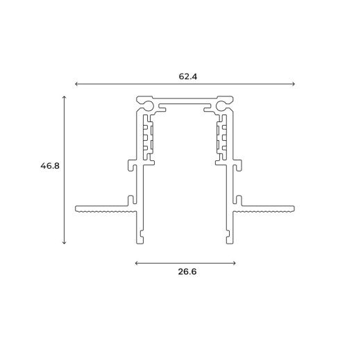 Шинопровод магнитный встраиваемый Hesby Lighting ElDeko (ЕлДеко) HSBL_0184 - фото 3