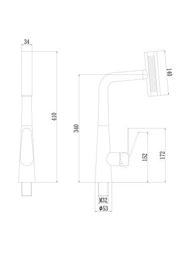 Смеситель для кухни Fmark FS8277C на мойку золото - фото 2