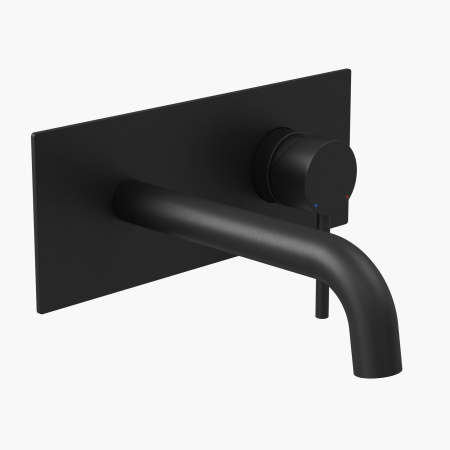 Смеситель Berges VENTAS 76010 настенный черный матовый без термостата