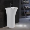 Раковина из сантехнического фарфора Cerutti SPA CT7832 50х40 напольная цвет белый 1 отверстие под смеситель