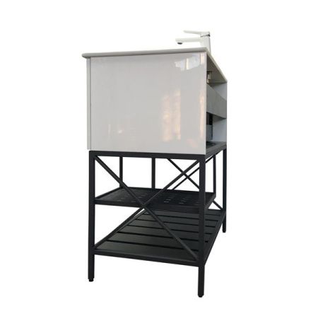 Тумба с раковиной Comforty Бредфорд 00-00009955CF 90х50 напольная цвет белый