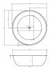 Ванна акриловая Abber AB9279 150х150 отдельностоящая круглая с каркасом
