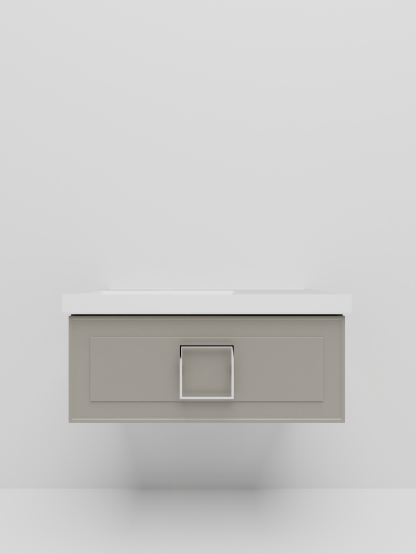 Тумба с раковиной La Fenice CUBO NFNC-01-CUB-C-90-1-90L 91х36х49 подвесная цвет бежевый - фото 4