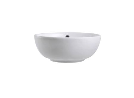 Раковина из сантехнического фарфора Aquatek AQ5354-00 40х40 накладная цвет белый без отверстий под смеситель