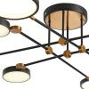 Люстра потолочная Natali Kovaltseva Loft Led (Лофт Лед) LED LAMPS 81102/6C BRASS BLACK