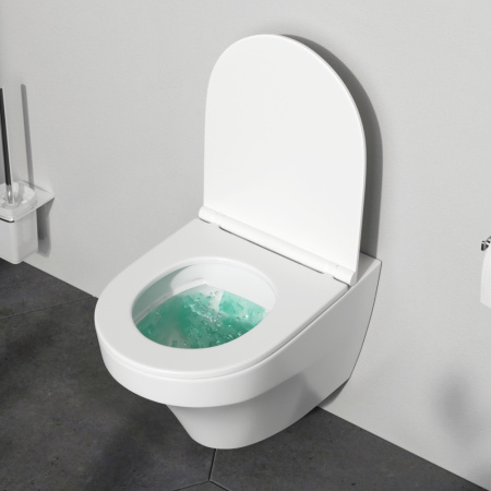 Чаша унитаза подвесная Am.Pm Inspire C501700WH цвет белый глянцевый без сиденья безободковая душевой смыв