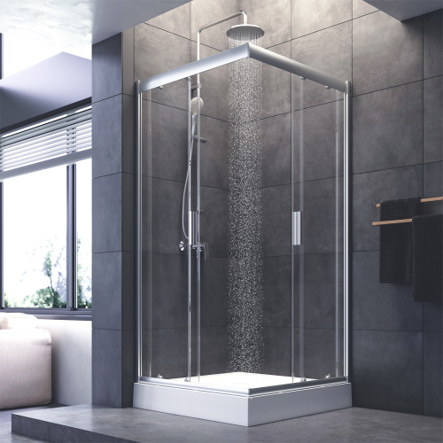 Душевой уголок Am.Pm Gem W90G-403-090MT 90х90 стекло прозрачное профиль хром глянцевый без поддона - фото 3