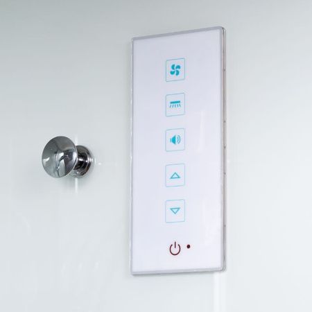 Душевая кабина AvaCan K401SLED 100х100 квадратная с крышей ориентация универсальная