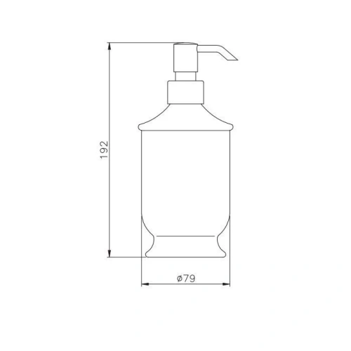 Дозатор для жидкого мыла Nicolazzi Classica 6006CR настольный - фото 2